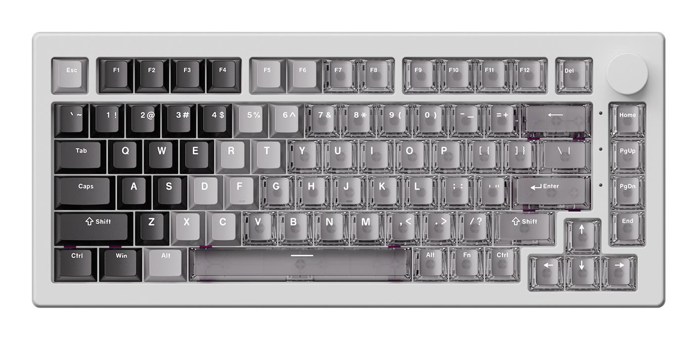 KEYBOARD USB-C 5075 V3-HE WHITE 006-075-086-060-062 AKKO