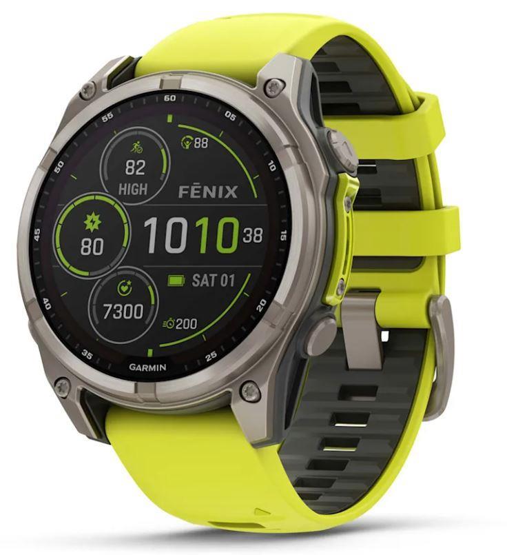 SMARTWATCH FENIX 8 SAPP  SOLAR YELLOW 010-02907-21 GARMIN