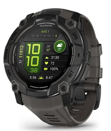 SMARTWATCH INSTINCT 3 AMOLED BLK CHARCO 010-03020-00 GARMIN