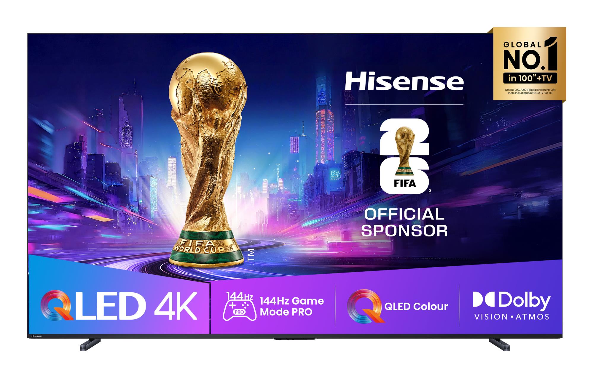TV Set HISENSE 100    4K Ultra HD 3840 x 2160 pixels Flat 16 9 QLED 100E7QPRO