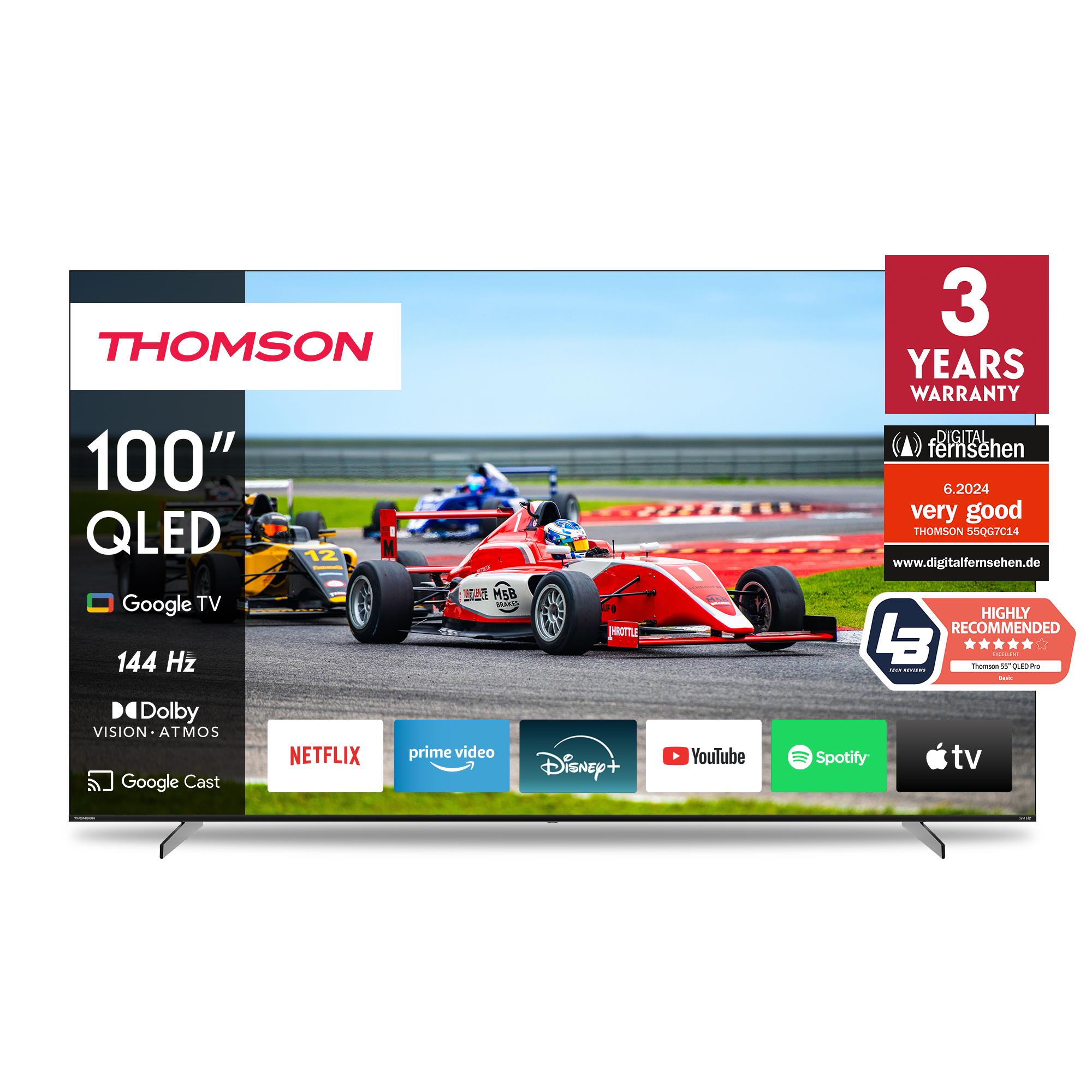 TV Set THOMSON 100    4K Ultra HD 3840 x 2160 pixels 16 9 QLED Pro 100QG7S14