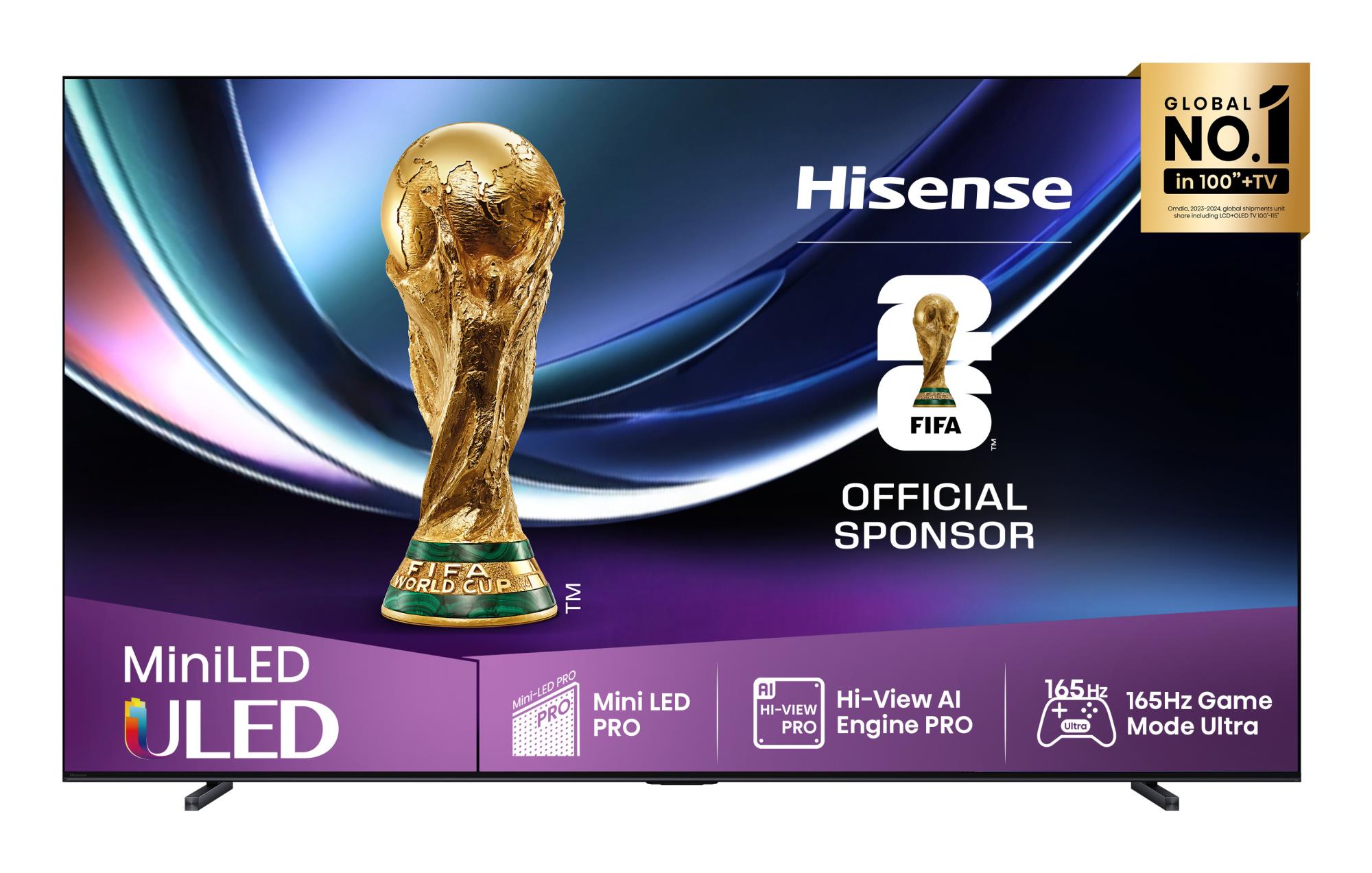 TV Set HISENSE 100    4K Ultra HD 3840 x 2160 pixels Flat 16 9 ULED 100U7QPRO