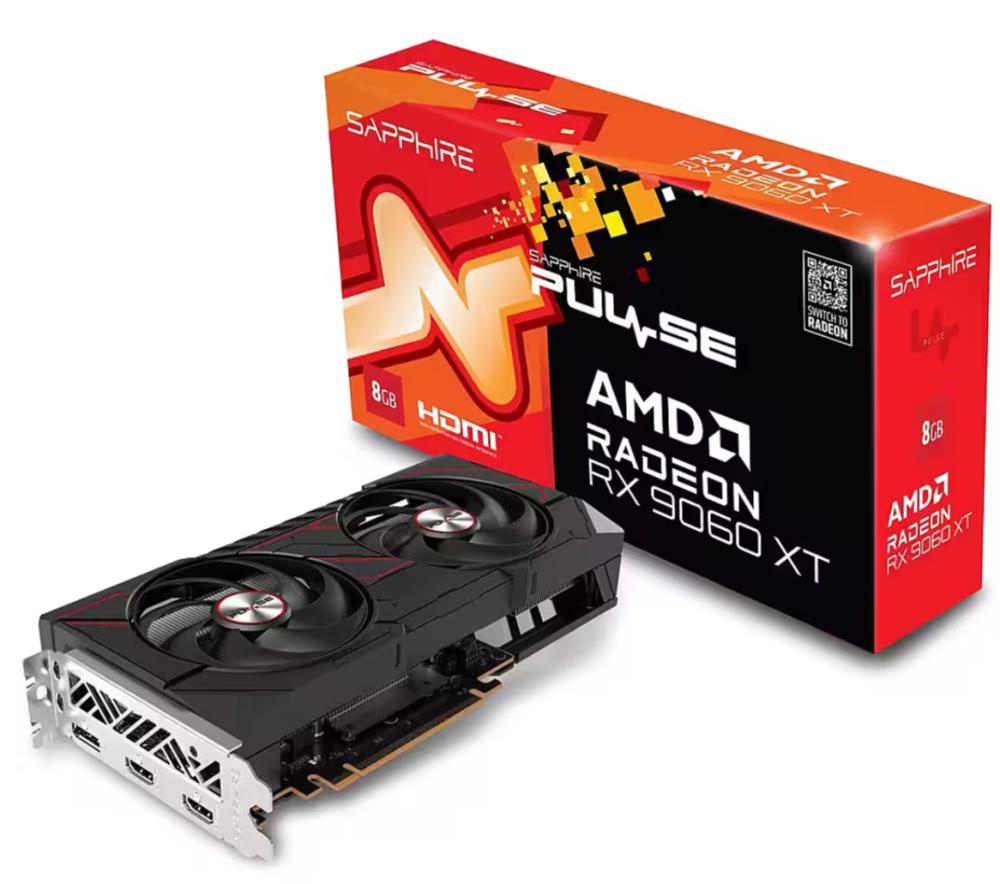 Graphics Card SAPPHIRE AMD Radeon RX 9060 XT 8 GB GDDR6 128 bit PCIE 5 0 16x GPU 2700 MHz Dual Slot Fansink 2xHDMI 1xDisplayPort 11350-04-20G