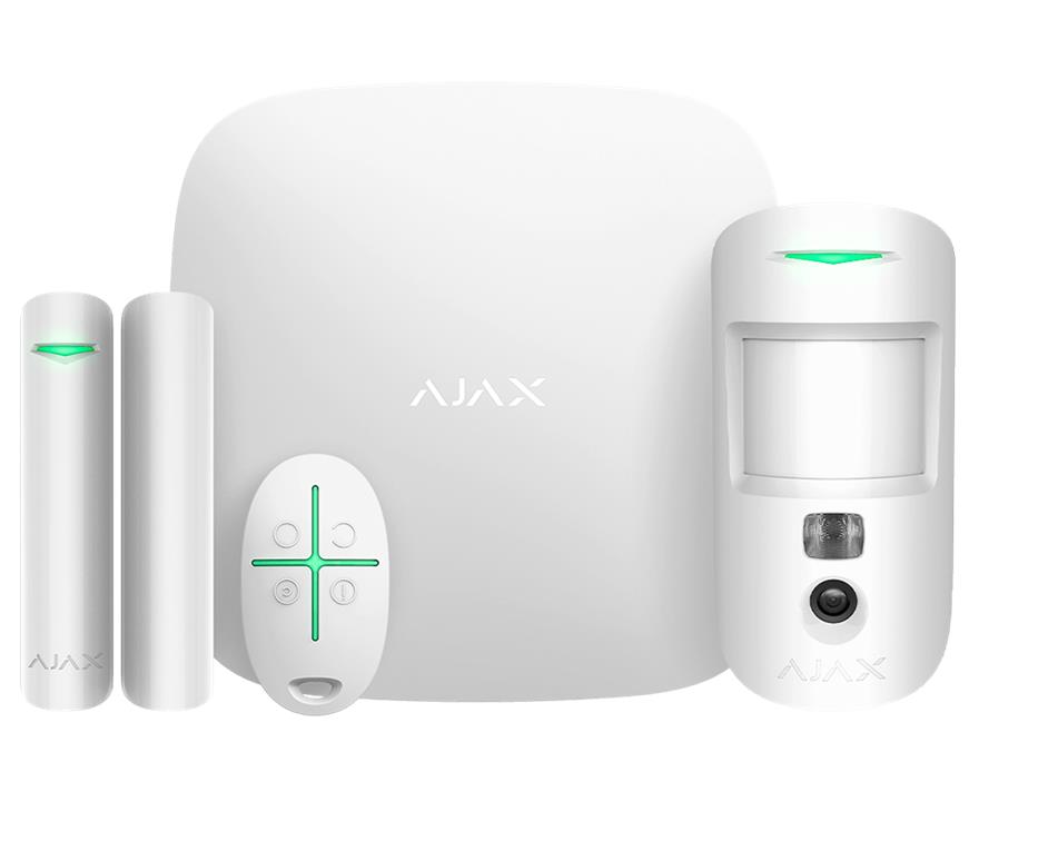 ALARM SECURITY STARTERKIT CAM HDR WHITE 156253 AJAX