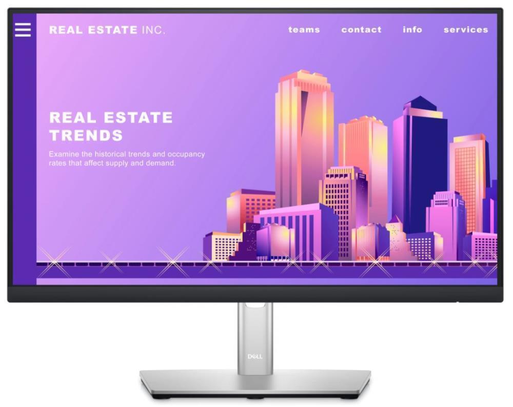 LCD Monitor DELL P2222H 21 5   Panel IPS 1920x1080 16 9 Matte 8 ms Swivel Pivot Height adjustable Tilt 210-BBBE