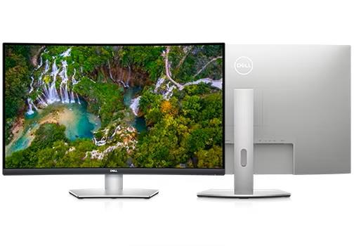 LCD Monitor DELL S3221QSA 31 5   Business 4K Curved Panel VA 3840x2160 16 9 60Hz Matte 4 ms Speakers Height adjustable Tilt Colour Silver 210-BFVU