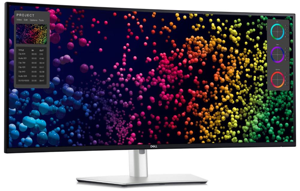 LCD Monitor DELL 210-BMDV 39 7   Curved 21   9 Panel IPS 5120x2160 21 9 120 Hz Matte 8 ms Speakers Swivel Height adjustable Tilt Colour White 210-BMDV