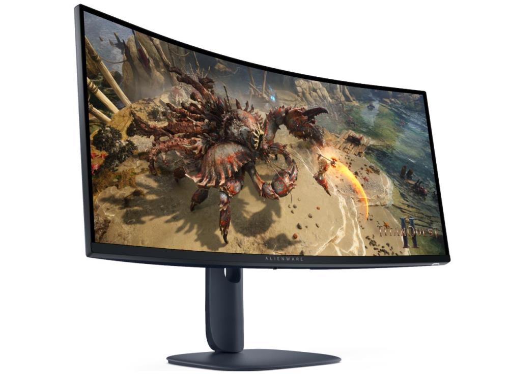 LCD Monitor DELL 210-BQWL 34   Gaming Curved 21   9 Pivot Height adjustable Tilt Panel VA 3440x1440 21 9 180 Hz 1 ms Colour Black 210-BQWL