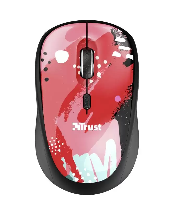 MOUSE USB OPTICAL WRL YVI RED 24440 TRUST