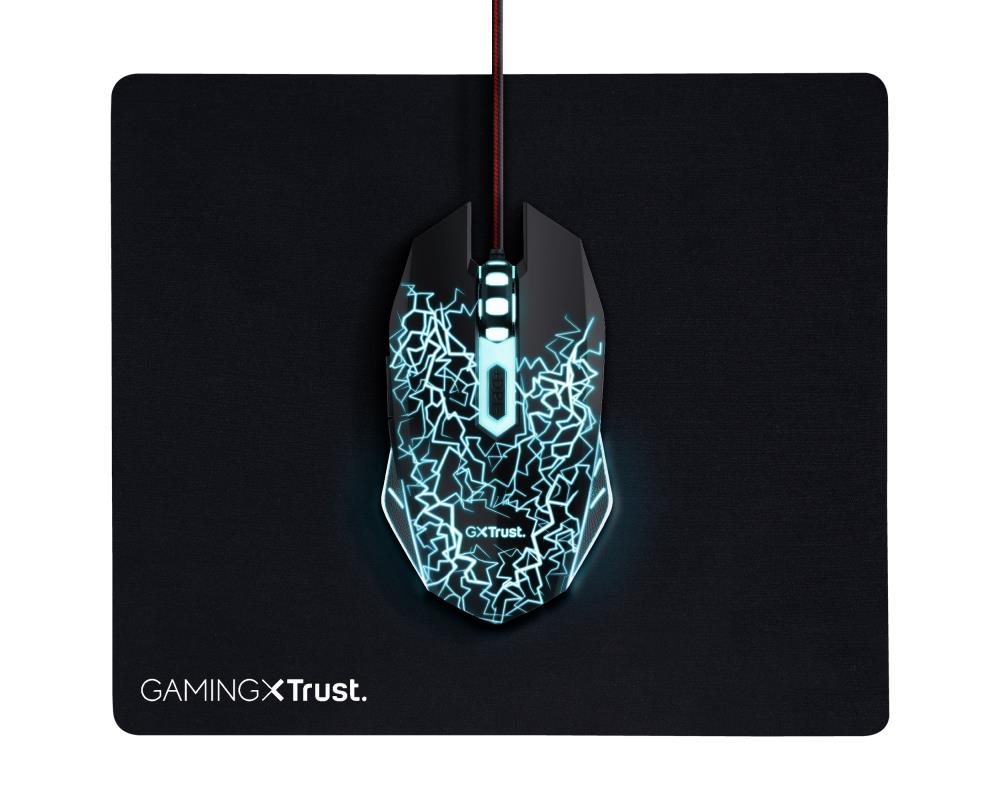 MOUSE USB OPTICAL GAMING +MOUSE PAD 24752 TRUST