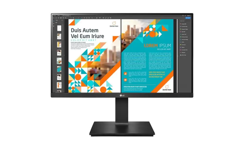LCD Monitor LG 24QP550-B 23 8   Business Panel IPS 2560x1440 16 9 Matte 5 ms Swivel Pivot Height adjustable Tilt 24QP550-B
