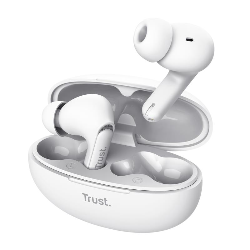 HEADSET EARBUDS YAVI BT ENC WHITE 25172 TRUST