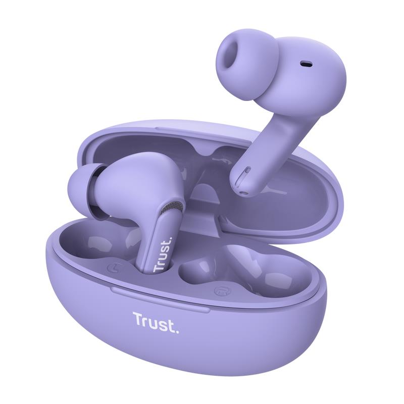 HEADSET EARBUDS YAVI BT ENC PURPLE 25297 TRUST