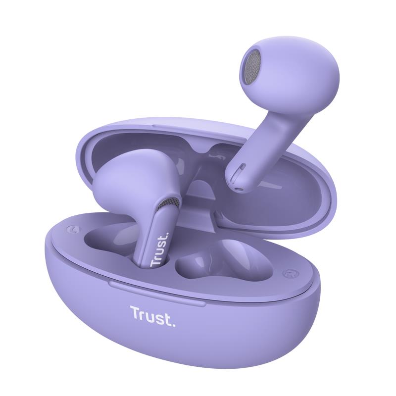 HEADSET EARPHONES YAVI BT ENC PURPLE 25299 TRUST