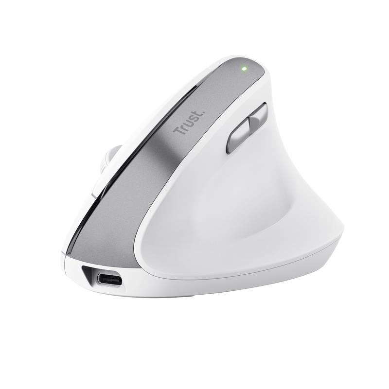 MOUSE USB OPTICAL WRL BAYO II ERGO WHT 25398 TRUST
