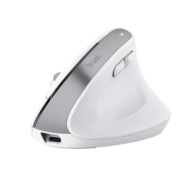 MOUSE USB OPTICAL WRL BAYO  ERGONOMIC WHT 25399 TRUST