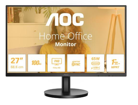 LCD Monitor AOC 27B3CA2 27   Business Panel IPS 1920x1080 16 9 100 Hz Matte 1 ms Speakers Tilt 27B3CA2