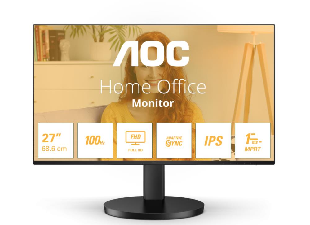 LCD Monitor AOC 27B3HA2 27   Business Panel IPS 1920x1080 16 9 100 Hz Matte 4 ms Speakers Tilt 27B3HA2