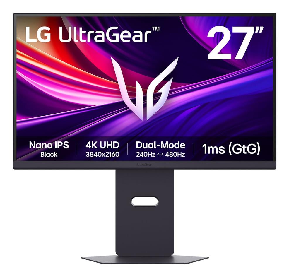 LCD Monitor LG 27G850A-B 27   Gaming 4K Pivot Height adjustable Tilt Panel IPS 3840x2160 16 9 480Hz 1 ms 27G850A-B