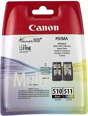 INK CARTRIDGE BLACK+COLOR PG-510 CL-511 2970B011 CANON