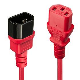 CABLE POWER IEC EXTENSION 2M RED 30478 LINDY