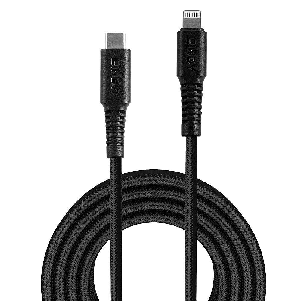 CABLE USB-C TO LIGHTNING 3M REINFORCED 31288 LINDY