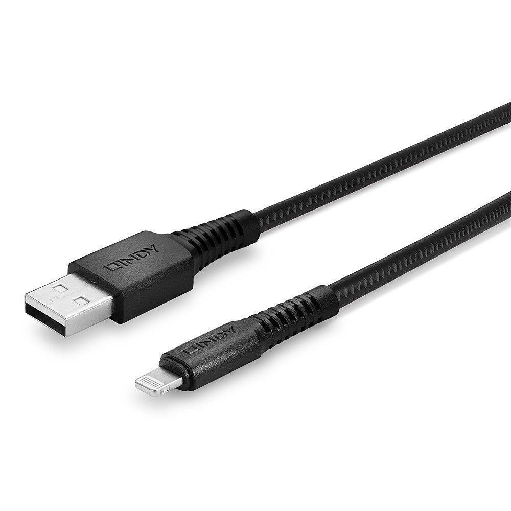 CABLE USB-A TO LIGHTNING 3M REINFORCED 31293 LINDY