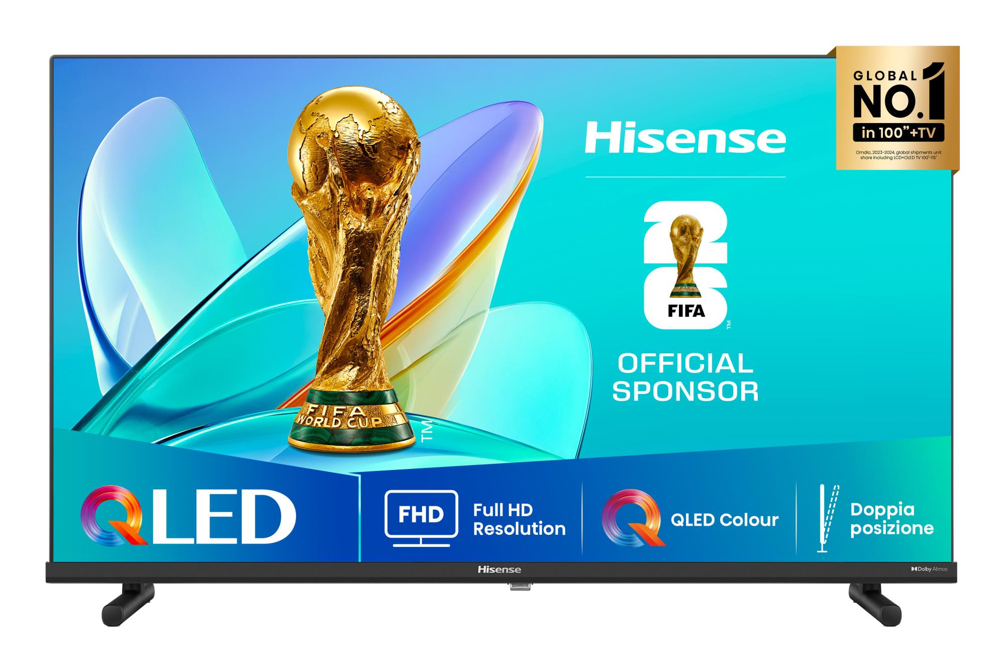 TV Set HISENSE 32    Full HD 1920 x 1080 pixels Flat 16 9 QLED 32A5Q