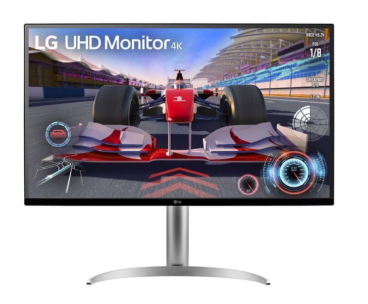 LCD Monitor LG 31 5   Panel VA 3840x2160 16 9 144 Hz Matte 5 ms Speakers Pivot Height adjustable Tilt Colour Black   White 32UQ750P-W