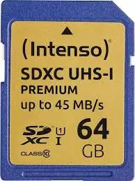 MEMORY SDXC 64GB UHS-I 3421490 INTENSO
