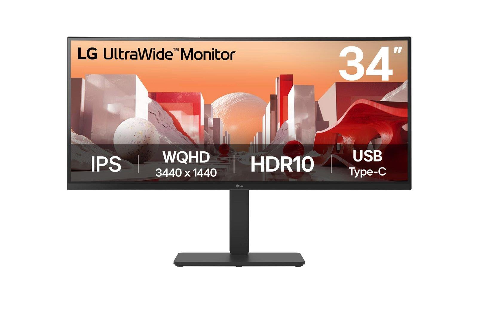 LCD Monitor LG 34    3440 x 1440 pixels Wide Quad HD Native aspect ratio 21 9 LCD Curved 34BA75QE-B