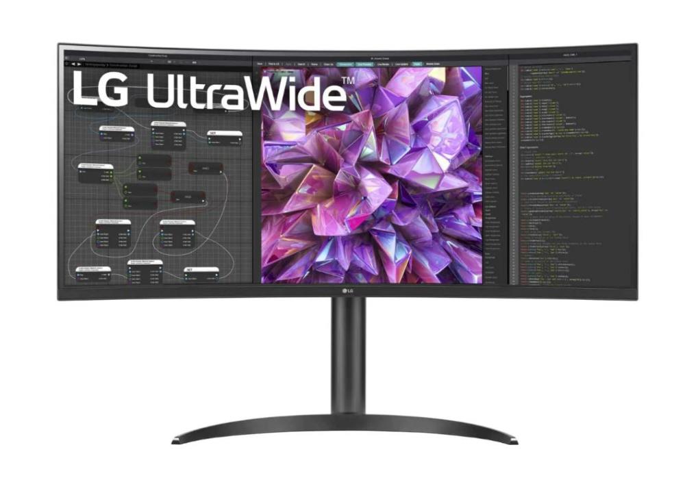 LCD Monitor LG 34WQ75C-B 34   Curved 21   9 Panel IPS 3440x1440 21 9 5 ms Speakers Height adjustable Tilt 34WQ75C-B