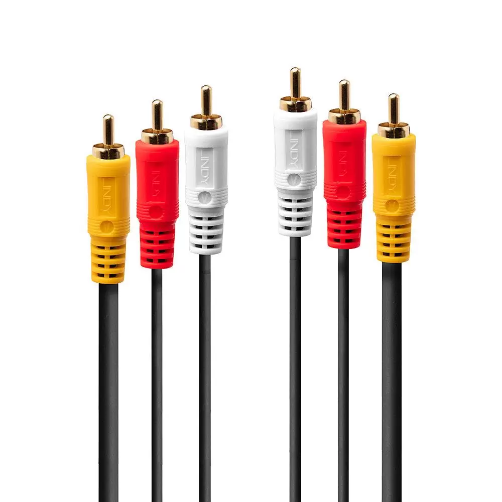 CABLE AUDIO 3XRCA 1V 2XA M M 1M 35690 LINDY