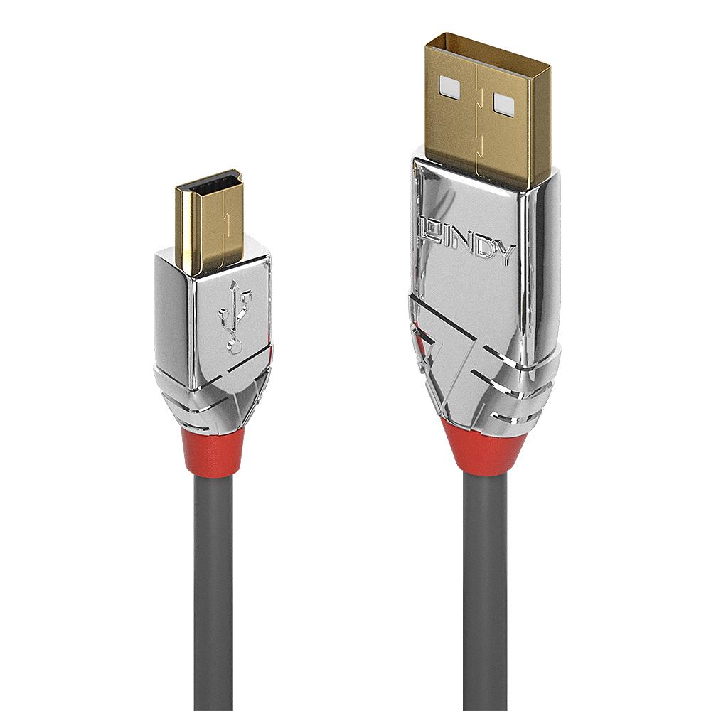 CABLE USB2 A TO MINI-B 1M CROMO 36631 LINDY