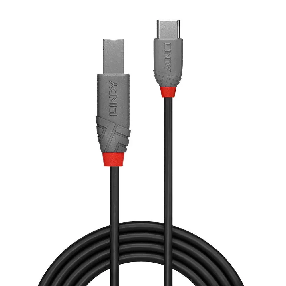 CABLE USB2 C-B 0.5M ANTHRA 36940 LINDY