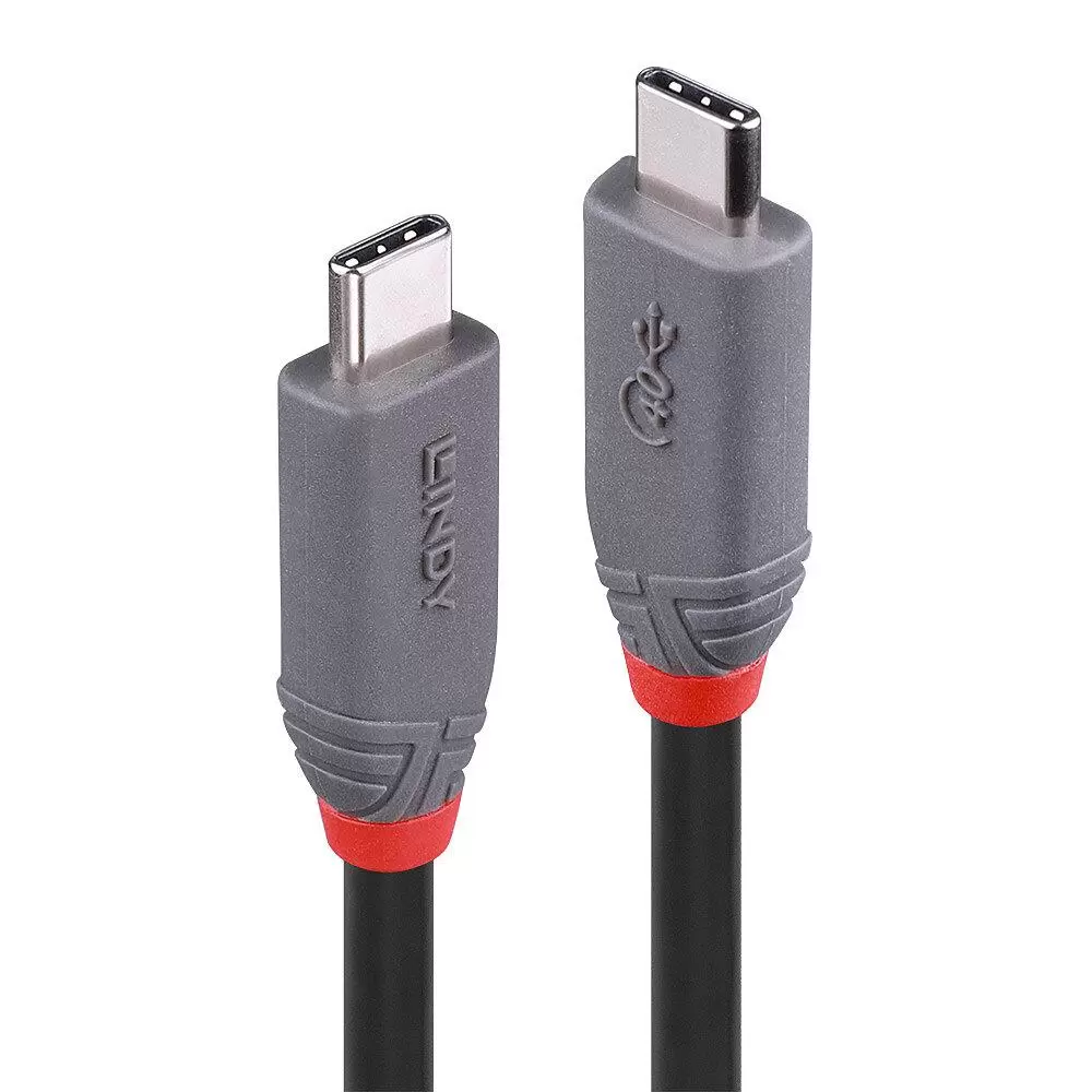 CABLE USB-C TO USB-C 0.8M ANTHRA 36947 LINDY