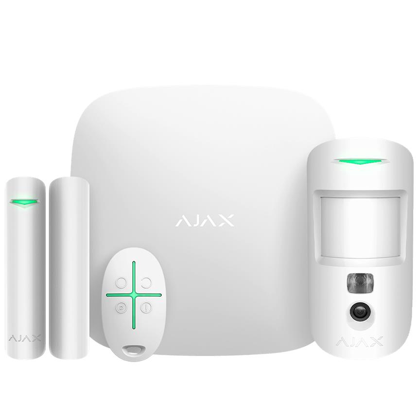 ALARM SECURITY STARTERKIT CAM WHITE 38172 AJAX