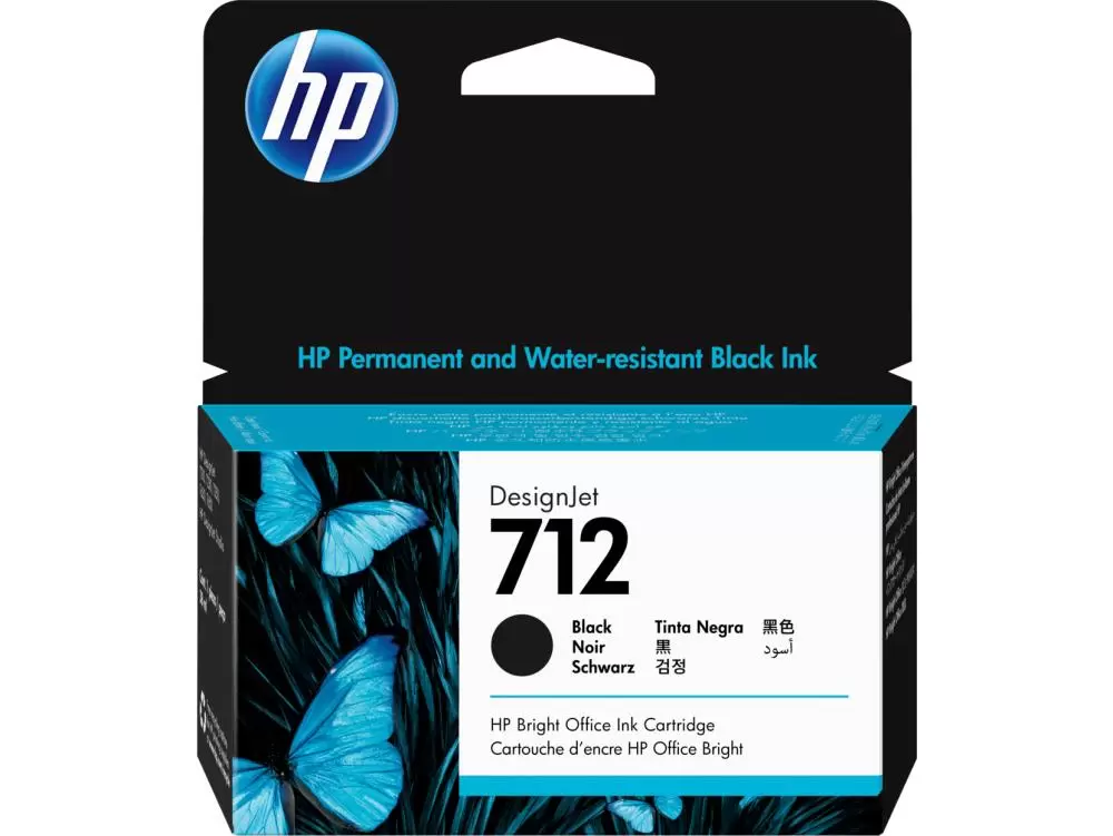 INK CARTRIDGE BLACK NO.712 38ML 3ED70A HP