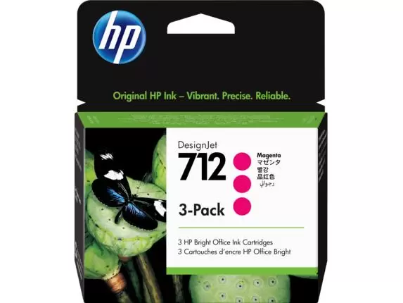 INK CARTRIDGE MAGENTA NO.712 3PACK 3ED78A HP