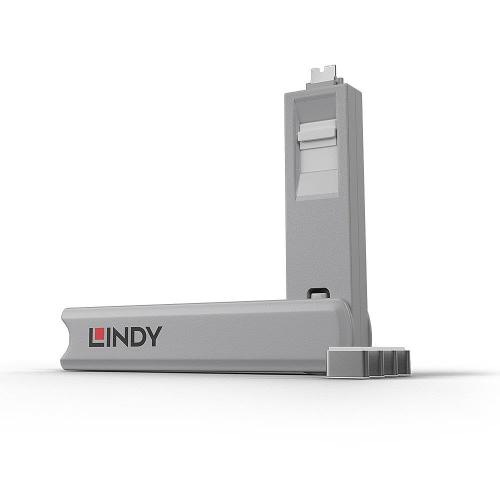 USB PORT TYPE-C BLOCKER 4PACK WHITE 40427 LINDY