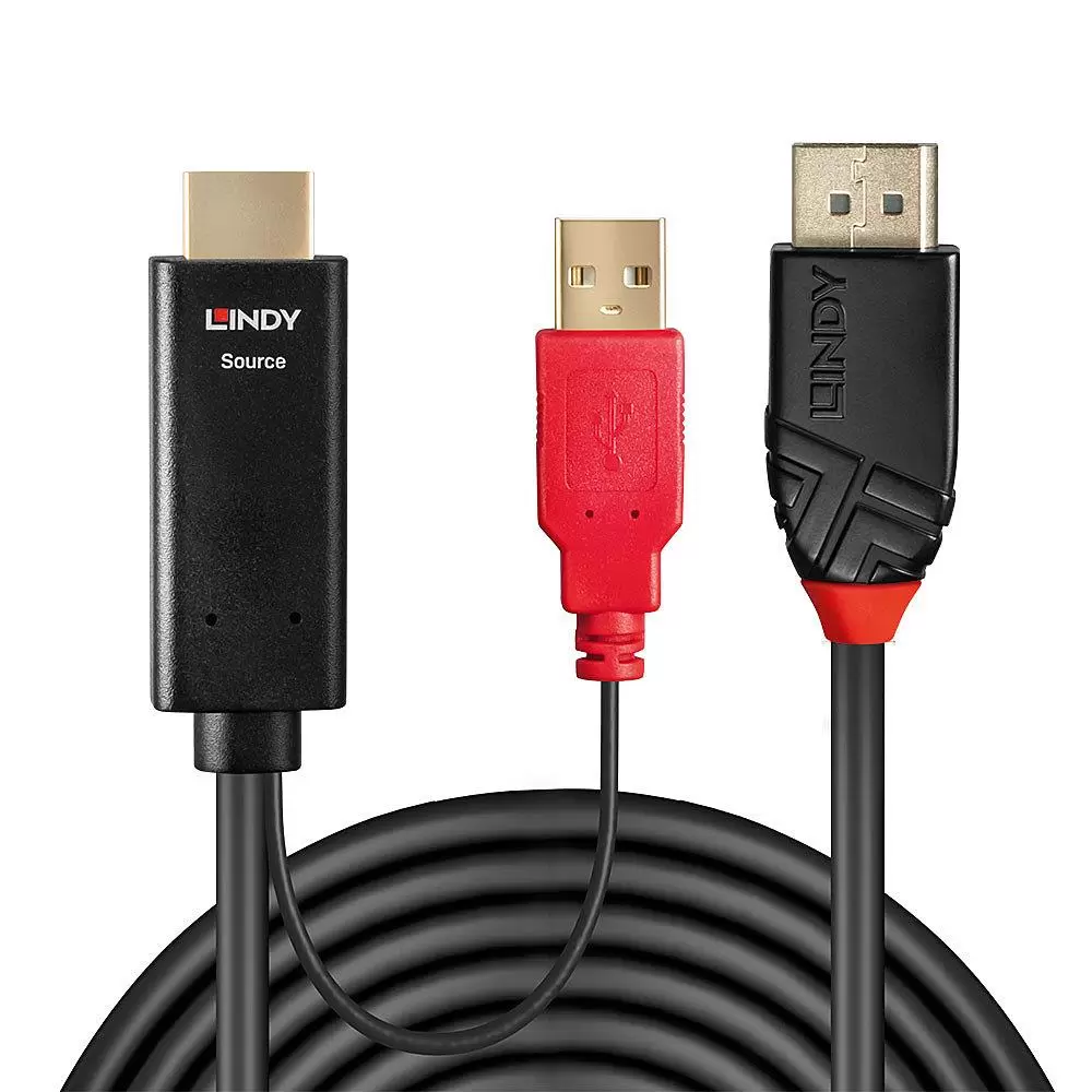 CABLE HDMI TO DISPLAY PORT 2M 41426 LINDY