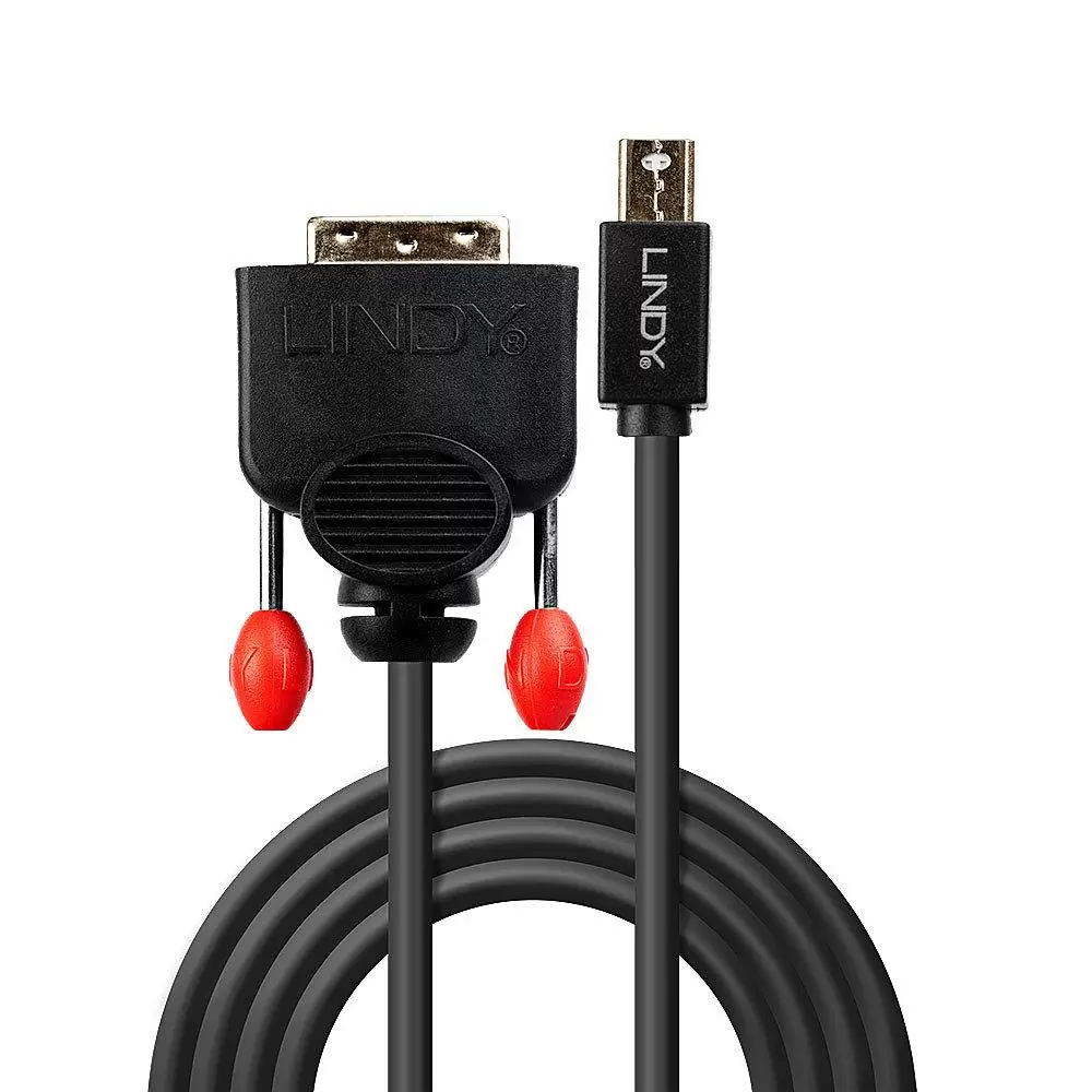 CABLE MINI DP TO DVI 2M BLACK 41952 LINDY