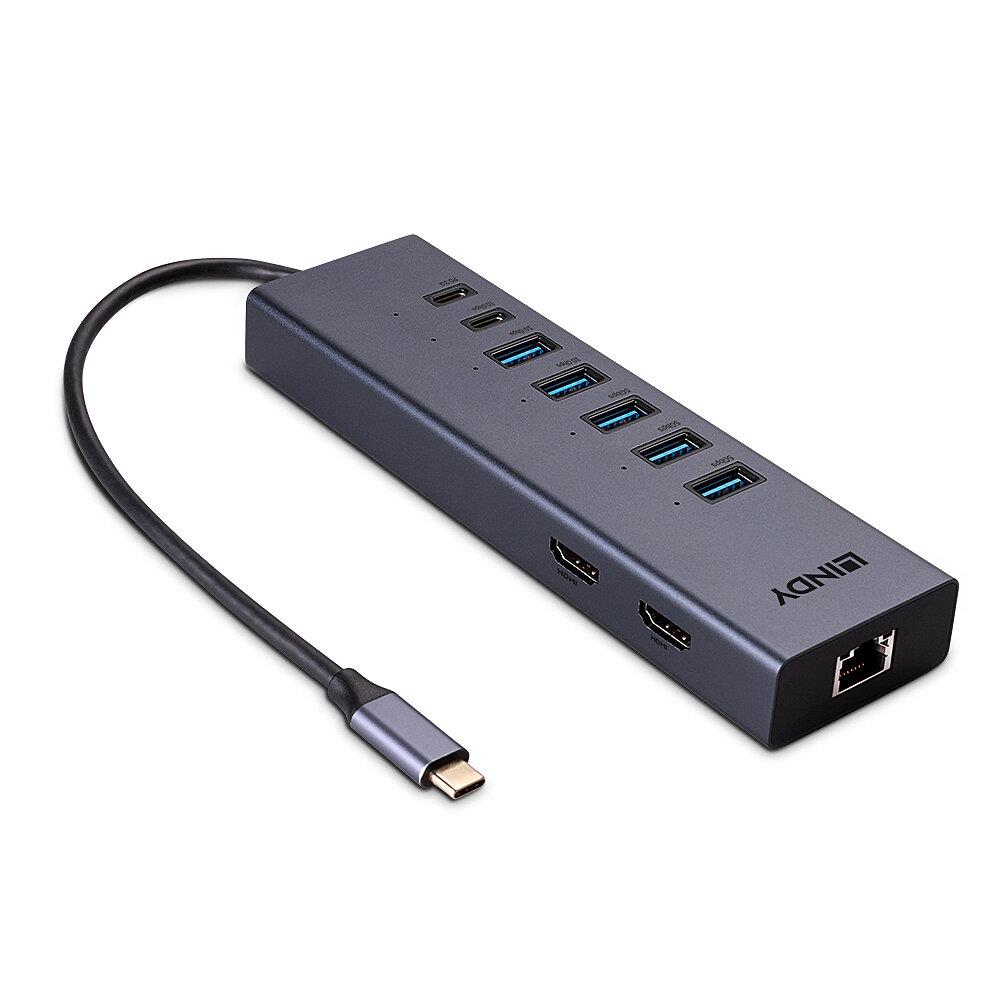 I O DOCKING STATION USB-C DST-MINI DUO 43373 LINDY