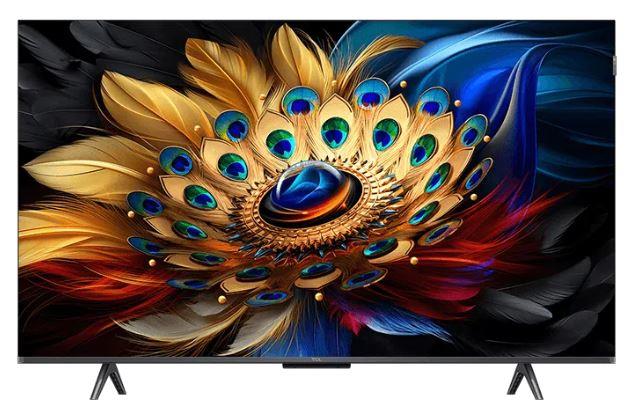 TV Set TCL 43   4K Smart QLED 3840x2160 Wireless LAN Bluetooth Google TV Black 43C655