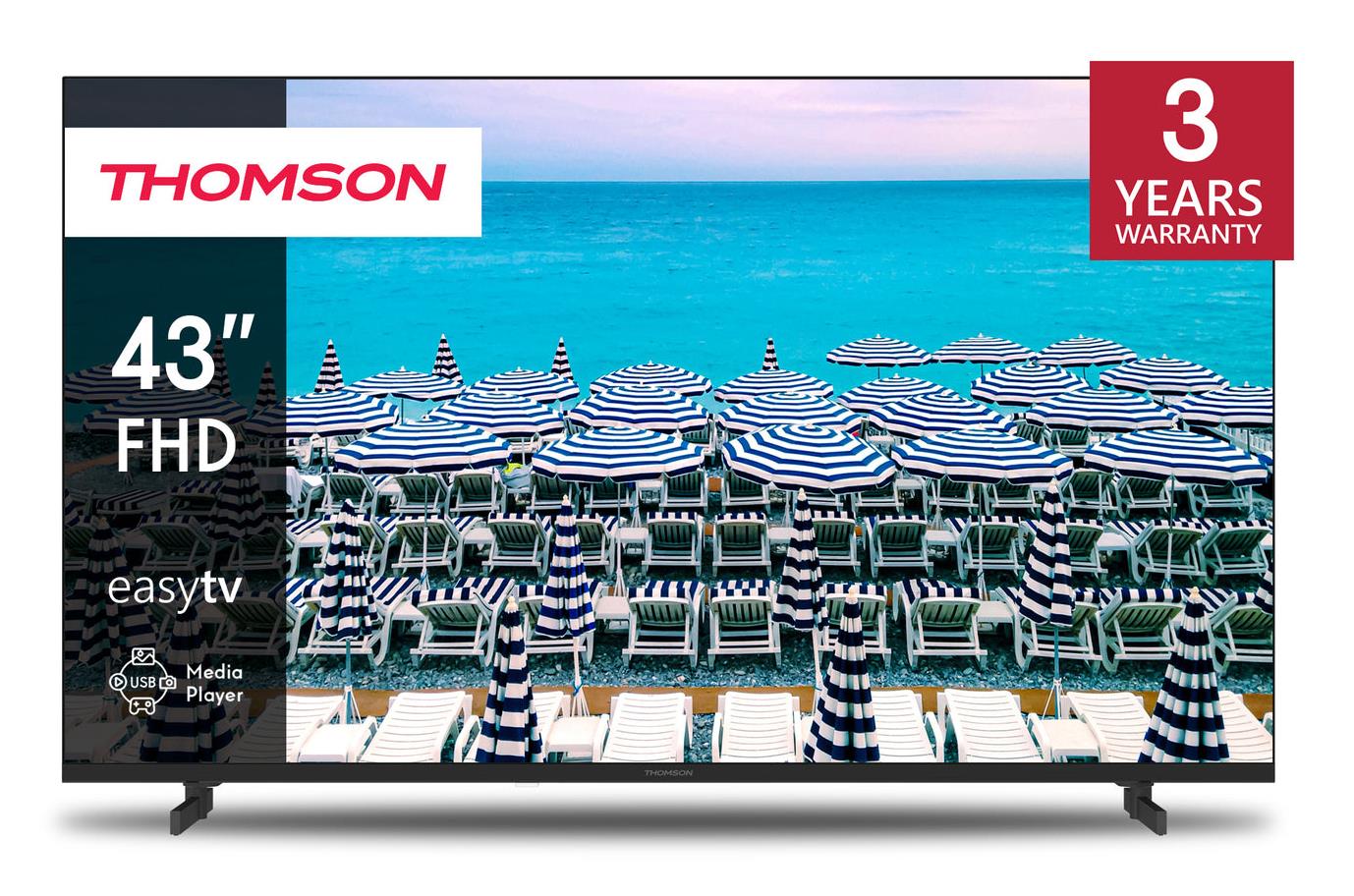 TV Set THOMSON 43    4K Ultra HD 1920 x 1080 pixels Flat 16 9 LED 43FD2S13