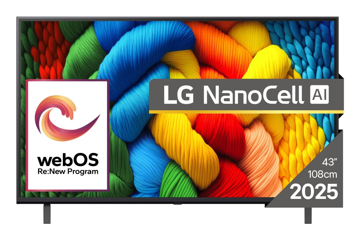 TV Set LG 43    4K Ultra HD 3840 x 2160 pixels Flat 16 9 LED 43NANO80A3B