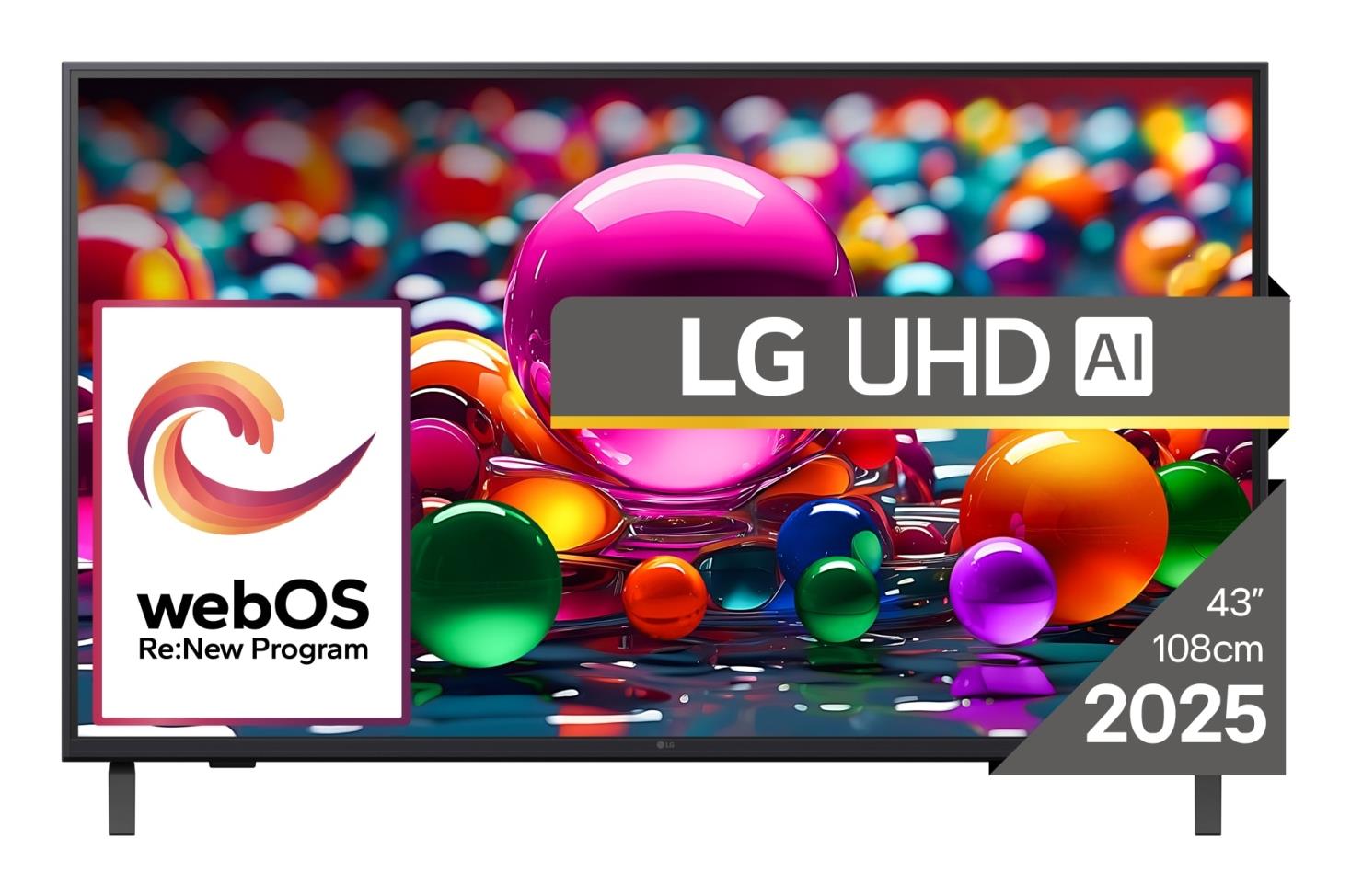 TV Set LG 43    4K Ultra HD 3840 x 2160 pixels Flat 16 9 LED 43UA74003LB