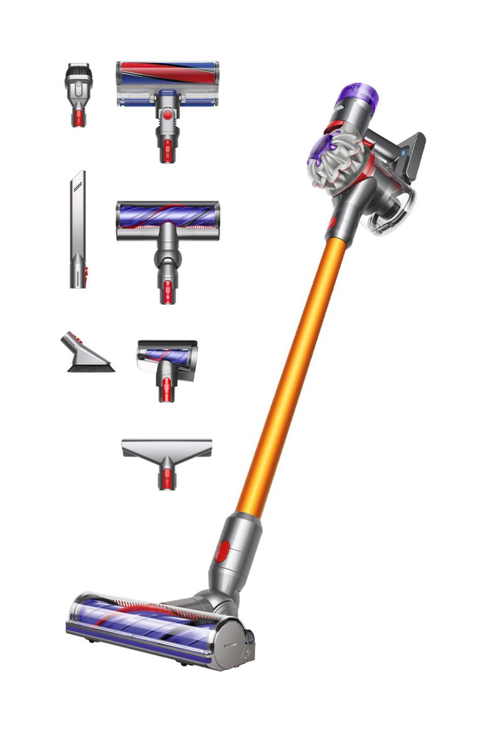 Vacuum Cleaner DYSON V8 Absolute Dry 2-in-1 stick vacuum Silver Yellow Bagless Battery  2 63 kg 476547-01