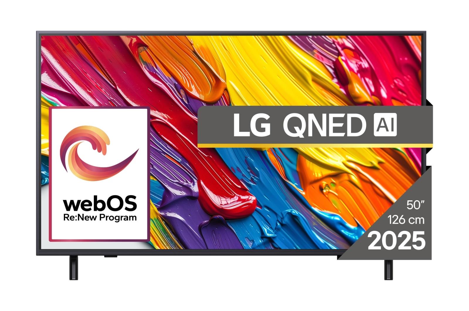 TV Set LG 50   4K Smart 3840x2160 Wireless LAN Bluetooth webOS Black 50QNED82A3B