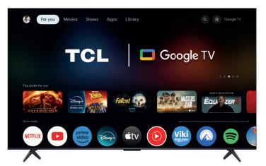 TV Set TCL 55    4K Ultra HD 3840 x 2160 pixels Flat QD-Mini LED 55C61K